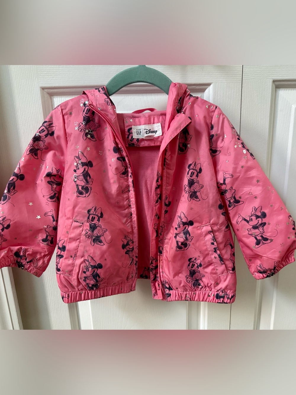 18-24month Baby GAP Disney Pink Minnie Mouse Kids' Hooded Jacket